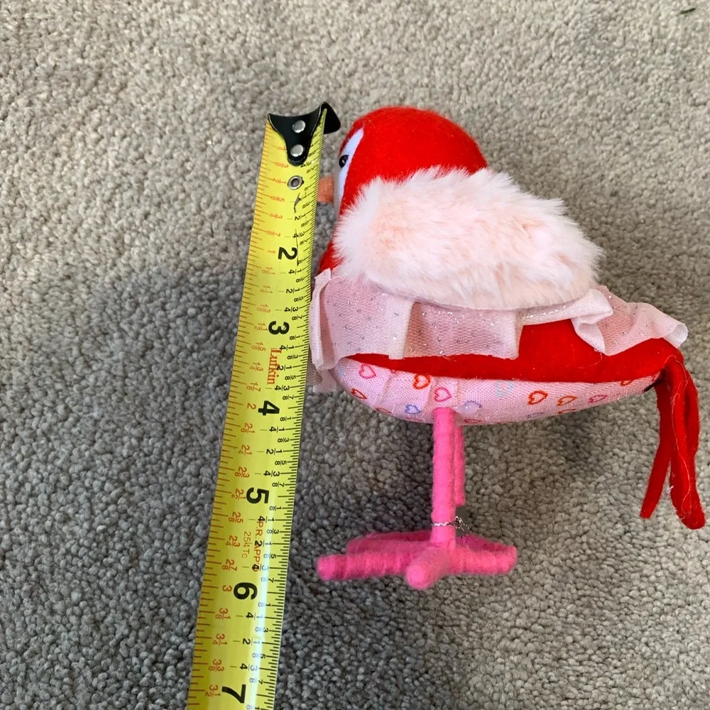Target Spritz Valentine's Day 2022 Featherly Friends Fabric Bird Carmine